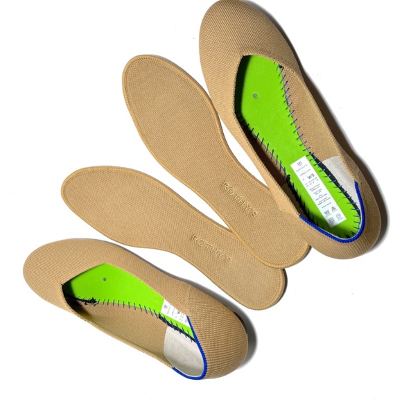 Rothy's The Flat Lemon drop Knit Fabric Slip On Casual Ballet Flats - Picture 9 of 11